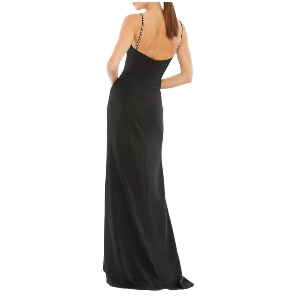 Mac Duggal NEW Size 10 Beaded Strap Sweetheart Neckline Gown Black 55706 NWT - Picture 3 of 11